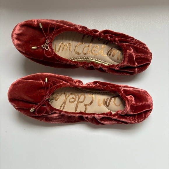 Sam Edelman Felicia Canyon Orange Slip On Rounded Toe Ballet Flats‎ Sz 7 - Picture 3 of 5